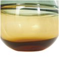 thumbnail image 4 of DecMode 9" Handmade Ombre Green Glass Vase with Yellow Base, 4 of 9