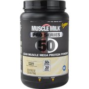 Muscle Milk Pro Series 50 Protein Powder, Intense Vanilla, 2.54 Lb