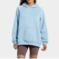 thumbnail image 4 of Futezty Women Oversized Hoodies Fleece Hooded Sweatshirts Comfy Casual Pullover Fall Winter Outfits Long Sleeve Tops, 4 of 5