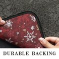thumbnail image 6 of Red Christmas Snowflake Pattern Door Rugs,Washable Non Slip Door Mats Indoor,Decorative Door Mats,Entry Mat Indoor for Entrance,Bedroom,Kitchen,Bathroom,30"x17", 6 of 6
