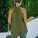 thumbnail image 4 of Blusa informal para mujer, camiseta sin mangas con cuello halter para mujer, camisetas informales para mujer, rendimiento de alta gama, 4 of 6