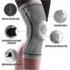 thumbnail image 3 of Knee Pain Pads, Ultra Knee Elite Knee Compression Cuff Silicone And Spring Support, Medical Grade Knee Patella Protectora Pair Xl, 3 of 5