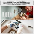 thumbnail image 6 of 3 Pcs Electrical Box Extenders, BE2 Electrical Outlet Box Extenders with 12 Screws, 2-Gang Electrical Power Box Extensions, Power Switch Receptacles Accessories, White, 6 of 6