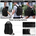 thumbnail image 4 of 15.6" Laptop Backpack Convertible Crossbody Shoulder Bag Multi-Functional Computer Bag for Travel Business Work Men Women,Black - 2113, 4 of 7