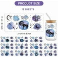 thumbnail image 2 of 12 hojas de pegatinas de transferencia UV DTF para vasos, calcomanías para frotar con el signo zodiacal Escorpio, Leo, Virgo, pegatinas personalizadas impermeables con el signo del zodíaco UV DTF., 2 of 9