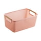 thumbnail image 2 of Cesta organizadora de almacenamiento hueca, cesta para ropa, organizador de escritorio decorativo Rosa, 2 of 9