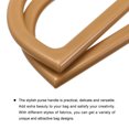 thumbnail image 5 of Uxcell 4.7" D Shape Purse Handles Handbag Handle Replacement for DIY Making, 4Pack Brown, 5 of 6