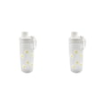 thumbnail image 4 of Kearding Botellas de agua de plástico transparente con margaritas pequeñas de 600ml, botella de agua esmerilada creativa sin BPA con cuerda Type3 NO3, 4 of 6