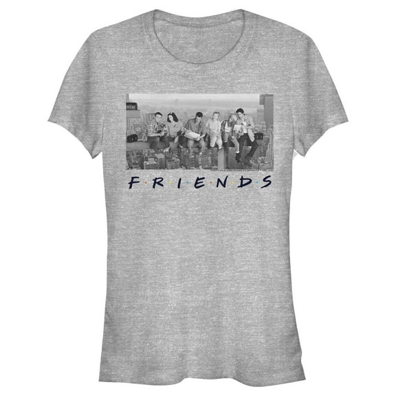 Junior's Friends Besties Skyscraper Photo  Graphic T-Shirt