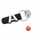 thumbnail image 1 of A-Class Leather 3D Logo Alloy Car Home Keychain Ring Decoration Gift Emblem AMG Sport, 1 of 4