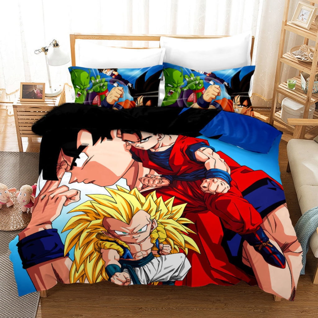 3D Dragon Ball Z Bedding Bed Set Twin Full Queen King Size 1 Duvet
