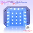 thumbnail image 2 of Lámpara de uñas UV LED Makartt Aurora de 36 W recargable con temporizador, 2 of 7