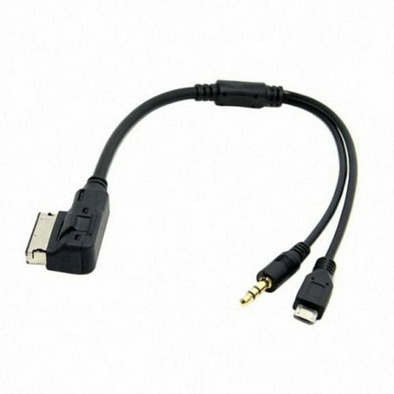 Xiwai Cable Media In AMI MDI to Stereo 3.5mm Audio Micro USB Aux Adapter Cable for Car VW AUDI 2014 A4 A6 Q5 Q7