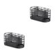 thumbnail image 4 of Matsuzay Marco de hierro duradero: caja de almacenamiento de escritorio organizada y accesorios con mano de obra exquisita negro negro 2Conjunto, 4 of 6