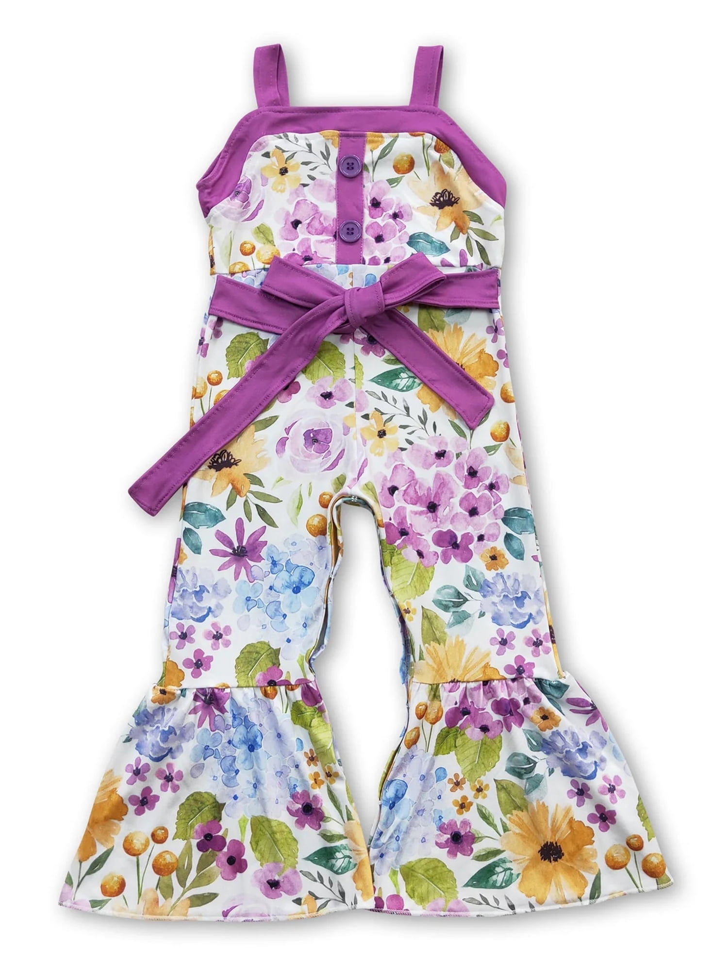 KIDS 3/4 FLARE SLEEVE PLAYSUIT GULLY OF JUPITER