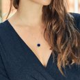 thumbnail image 2 of Gem Stone King 925 Sterling Silver Cushion Blue Sapphire Pendant Necklace for Women (4.74 Cttw, Gemstone Birthstone, with 18 inch Chain), 2 of 4