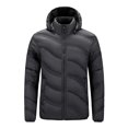 thumbnail image 1 of OJinShaWanO Fall Jackets Men's 2025 Fall and Winter Hig H Qu Ality Cott on Clothing Casual Ribs Cott on Jacket Hooded Models, 1 of 4