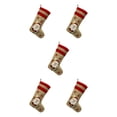 thumbnail image 1 of Wosthever Calcetín de Navidad Regalos de pared Bolsa Dulces Almacenamiento Calcetín Hotel Café Fiesta Festival Decoración Colgantes para Type2 NO2, 1 of 6