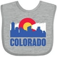 thumbnail image 3 of Inktastic Colorado Flag and Skyline Boys or Girls Baby Bib, 3 of 4
