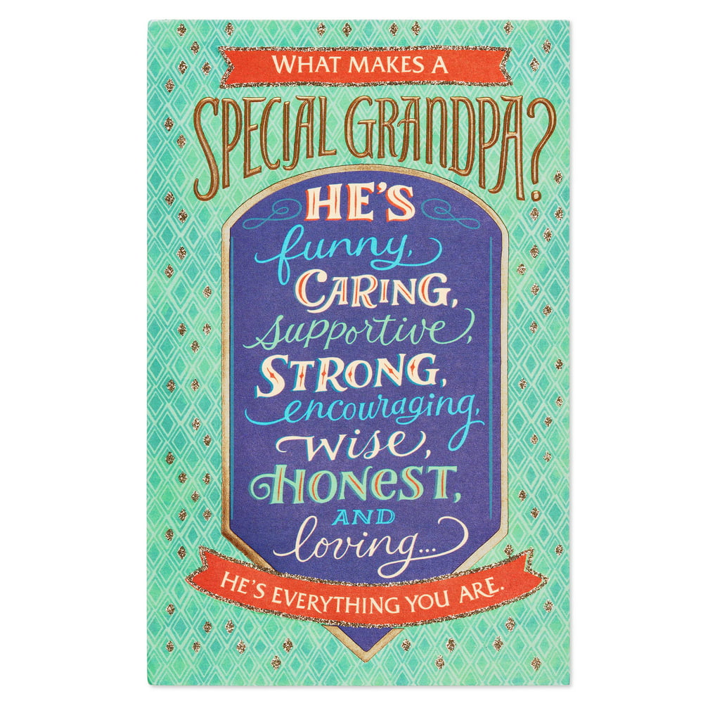 American Greetings Special Birthday Card for Grandpa with Glitter ...