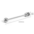 thumbnail image 2 of Toystoory Jarabe de miel Dipper Stick Server Cuchara de miel Varilla agitadora de acero inoxidable con cabezales dobles Cocina y Comedor Toystoory HA3899-00B, 2 of 6