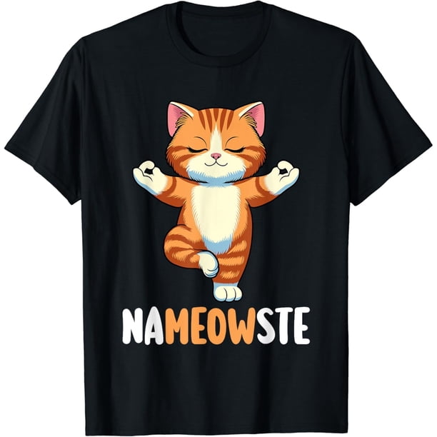 Yoga Cat Nameowste Meditation Zen Kitten Namaste - Camiseta divertida