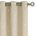 thumbnail image 1 of Juego de 2 paneles de cortinas BGment Room Darkening, 213 cm de largo, color beige, 1 of 9