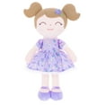 thumbnail image 7 of Gloveleya Toddler Stuffed Dolls Girl Gifts Plush Baby Doll Figure Toys Purple Flowers 16", 7 of 7