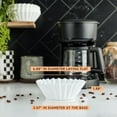 thumbnail image 3 of Tupkee Coffee Filters 4-6 Cups - 200 Count, Junior Basket Style, White Paper, Chlorine Free 5 Cup Coffee Filter, Made in the USA, 3 of 6