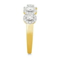 thumbnail image 4 of Arista 1.50 ct Round 5 Swarovski Stone Engagement Ring in Yellow plated Sterling Silver, 4 of 4
