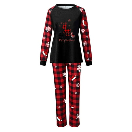 

CAICJ98 Christmas Pajamas Holiday Christmas Pajamas Family Matching Pjs Set Xmas Jammies for Couples Youth