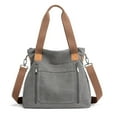thumbnail image 1 of Bolso de hombro de lona para mujer, bolso de mano Hobo, bolso informal, bolso cruzado, bolso de compras Rojo Verde, 1 of 5