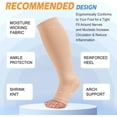 thumbnail image 7 of 3 Pairs Open Toe Compression Socks for Women & Men Circulation 15-20 mmHg - Better Blood Flow, Swelling , Best Support for Medical, Running, Nursing, 7 of 7