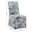 thumbnail image 3 of Wovenbryd Lakeshore Classic Covered Armless Dining Chair - Blue Floral, 3 of 11