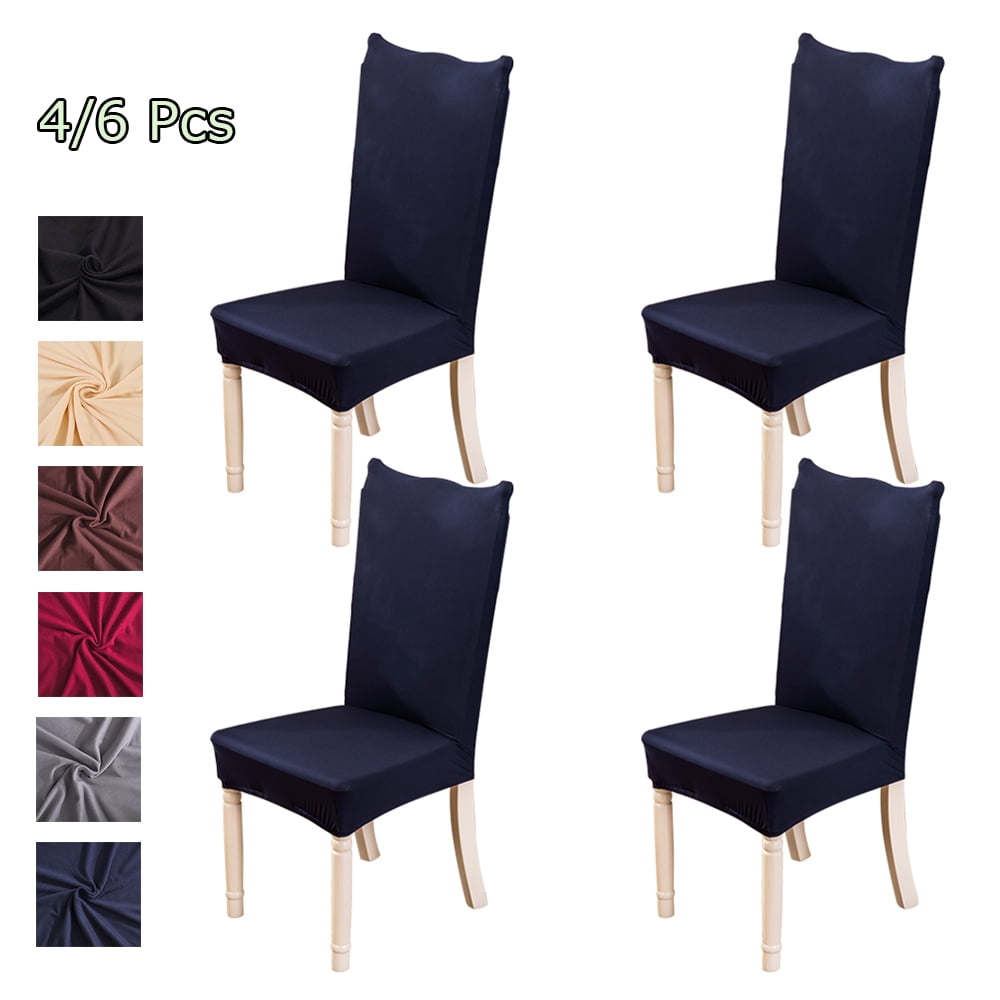 CJC Dining Chair Covers, Stretch Solid Color Seat Slipcovers, Universal