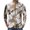 Gray, variant on Realistic Camo Quarter Zip Pullover for Men, Long Sleeve Hunting Fishing Jersey with Moisture Wicking Quick Dry Fabric - Lightweight Outdoor Athletic Performance Tops Bronze L