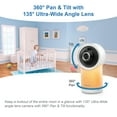 thumbnail image 5 of VTech 7" High Definition Remote Access 1080p Pan & Tilt Baby Video Monitor, RM7866HD, White, 5 of 13