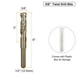 thumbnail image 2 of Brocas de torsión Uxcell de 5/8", broca de acero de alta velocidad M35 para metal, 2 of 6