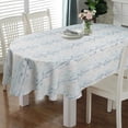 thumbnail image 1 of Oval Tablecloth 60 x 102 Inch, Vintage Geometric Leaves Tablecloth for Oval Table, Fabric Wrinkle Free Washable Waterproof Retro Tablecloth Oval Table Cloth for Kitchen Dining Room Table, 1 of 5