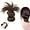 Light Brown, variant on Clip-On Feathered Bun Wig - Hgyugrf Messy Bun Hair Piece, Claw Clip Messy Buns Hair Piece, Soft Hairs Buns for Women Daily Wear (Brown Black)