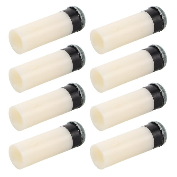HOMEMAXS 8pcs Billiard Cue Tip Repair Kit Plastic Screw On Tips Pool Stick Replacement Tips Billiard Cue Tips Pool Cue Accessories