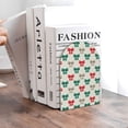 thumbnail image 6 of Zufioo Retro bows Print Wooden Bookends, Metal Bookshelf Non-slip Bookends, Home Furnishings Suitable for Bookcases Offices, 6 of 8