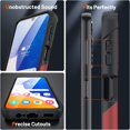 thumbnail image 5 of Designed for Samsung Galaxy A14 5G Case 2 in 1 Gift Militay Grade Drop Protective Rugged Heavy Duty Cover Shockproof Case for Galaxy A14 5G Phone Case for Women Men boy Girl (Red+Black), 5 of 16