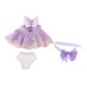 thumbnail image 1 of Vestido de encaje de muñecas de 16 pulgadas Ropa de moda hecha de encaje y calzoncillos Diadema para 40 cm 16 pulgadas de muñeca de salón Regalos Morado Magideal Vestido de encaje de muñecas de 16 pulgadas, 1 of 7