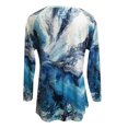 thumbnail image 4 of Abcnature Oversized Plus Size Women Casual Loose Long Sleeve Tops T Shirts Autumn Winter Print High Low Hem T-shirt Ladies Raglan Shirt Tops Pullover Tee Blue XL, 4 of 6