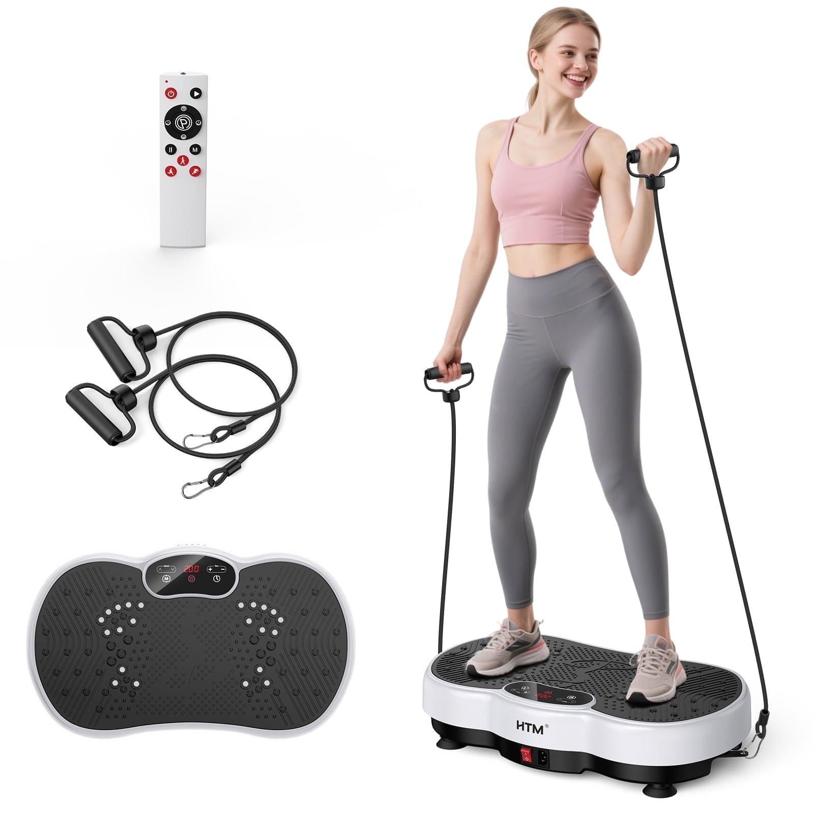 RICAN Vibration Plate Exercise Machine, Vibrating Lymphatic