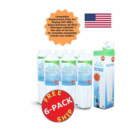 

Zuma Filters™ Brand Refrigerator Water and Ice Filter compatible with Maytag® UFK-8001AXXT (6 Pack) OPFM2-RF300