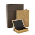 thumbnail image 6 of DecMode Faux Book Storage Multi Colored Faux Leather Decorative Box, 3 Count, 6 of 9