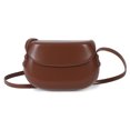 thumbnail image 1 of Bolso de viaje Retro para mujer, bolso de sillín de PU de gran capacidad, bolso Hobo elegante de Color sólido, 1 of 6