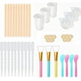 thumbnail image 3 of Kit de Vasos Medidores Reutilizables, Kit de de Herramientas de Resina, Pipetas de Transferencia, Varillas para , Herramientas de F , 43 piezas BLESIY Tazas de mezcla de resina, 3 of 6